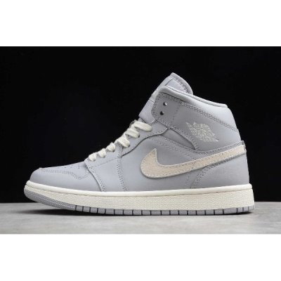 Nike Air Jordan 1 Mid Atmosphere Gri Basketbol Ayakkabısı Türkiye - GP1IT7J5